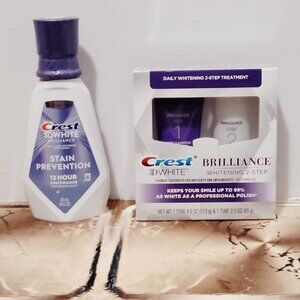 Crest 3D White Brilliance 2 Step Kit Crest 3D White Mouthwash 16 oz